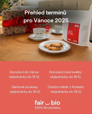 🎄 Vánoce se blíží a káva pod stromečkem nesmí chybět. 📆 Připravili jsme pro vás přehled důležitých termínů, do kdy dárky...
