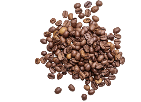 Kávová zrna v pytlíku